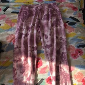 Tie-dye sweatpants.